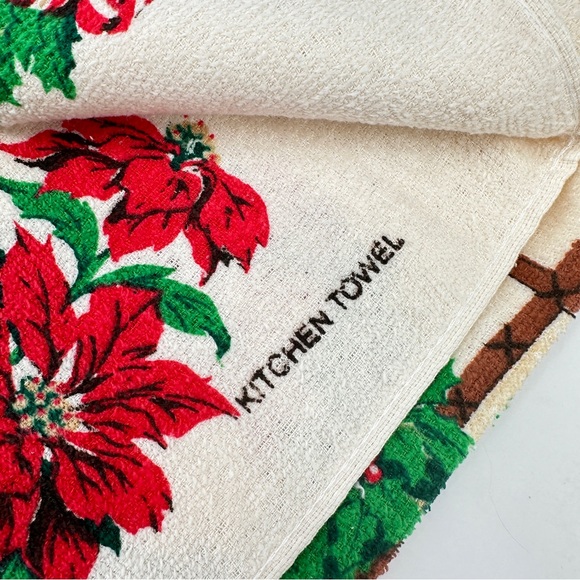 Vintage Cecil Saydah Kitchen Hand Dish Towel Country Christmas Classic Holidays - Picture 5 of 6